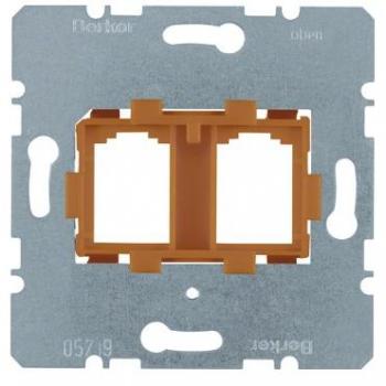 Soporte JACK Doble Hager Naranja 454109