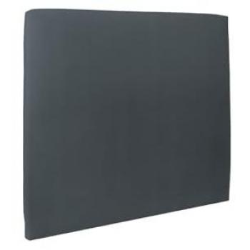 Tête de lit tapissée velours gris anthracite 135 × 120 cm