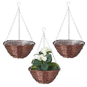 Ensemble de Suspensions pour Plantes Relaxdays, 3 unités, 30 cm