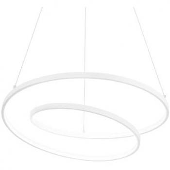 Netlighting OZ Dimmable Swirl Integrated LED Pendant Ceiling Light White 3000K