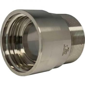 Raccord Femelle S60x6-Mâle BSP Inox 2'' pour IBC 1000 Litres