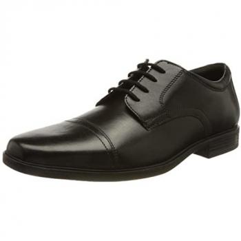 Clarks Richelieu – Chaussure homme en cuir noir à lacets