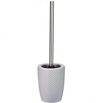 Spazzola per WC con Base Decorativa Grigio