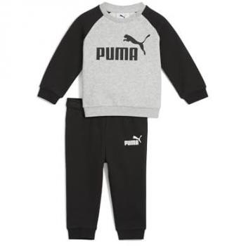 Puma Completo Minicats Ess Raglan per Bimbi 3-4 Anni Nero