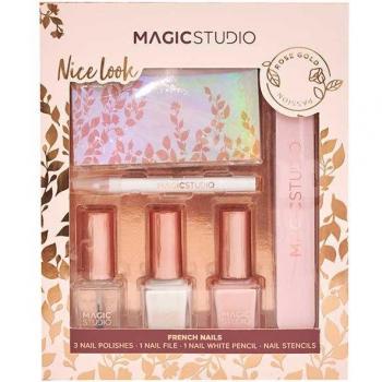 Magic Studio Uñas Francesas Oro Rosa 1 und Set de manicura