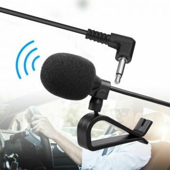 Mini Micrófono Externo Estéreo con Clip para Vehículo