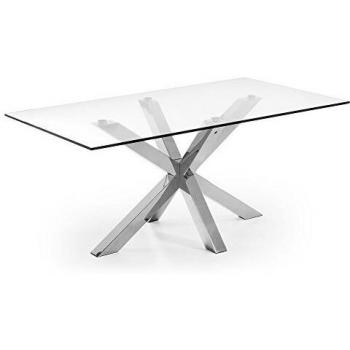 Argo Mesa de Comedor Kave Home: Cristal Rectangular 160x90