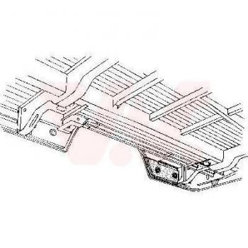 Plancher de carrosserie arrière (gauche) – Van Wezel 3072343