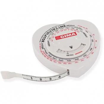 GIMA Metro a nastro con regolo calcolatore IMC (Indice di Massa Corporea)