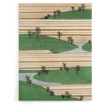 Artery8 Lush Hillside Scene Print