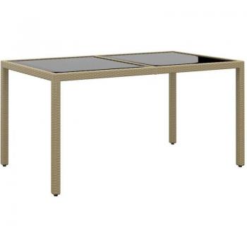Tavolo da Giardino Prolenta 150x90x75 cm Vetro Temperato