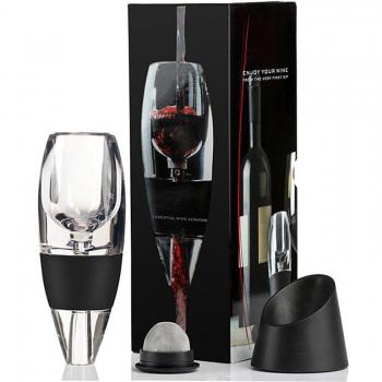 Conjunto de Aireador de Vino Tinto con Decantador y LED