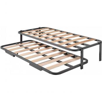 Cama Nido 90x190 – Somier Superior Reforzado + Inferior con Patas