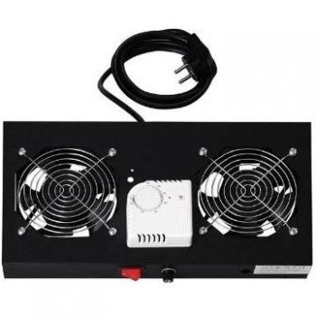 Modulo di ventilazione Digitus 2 ventole, colore nero