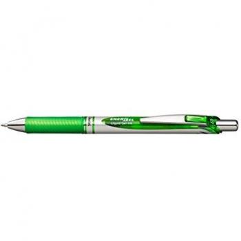 Pentel Liquid Gel-Tintenroller EnerGel BL77, Druckmechanik, nachfüllbar, 0,35mm, Hellgrün