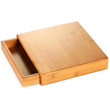 Caja de té Pu'Er con bandeja de madera
