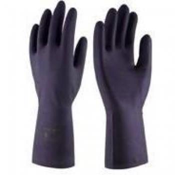 Guante de neopreno forrado interiormente con látex y flocado talla 9