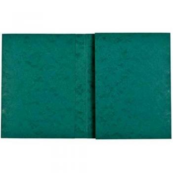 COUTAL Lot de 5 Protèges Cahier Ecolier 18 x 22 cm Carte Lustrée 2 grands Rabats Vert