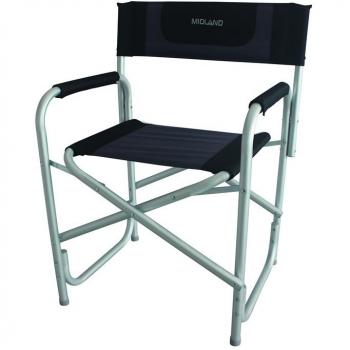 Fauteuil pliant MIDLAND Noir/Gris foncé