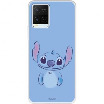 Custodia Lilo & Stitch Blu Clear per Vivo Y21