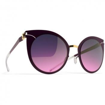 Gold‑Purpur Cat‑Eye Sonnenbrille Mykita Decades GIULIETTA 233 Damen