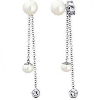 Pendientes ELLI colgantes de plata y perla