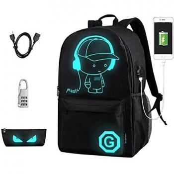 Music Boys Rucksack Anime School Backpack
