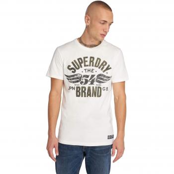 Superdry Herren‑Basic “Heritage Classic” – Built to Last, Weiß, 2XL