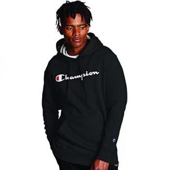 Champion Men's Script Logo Powerblend Hoodie
