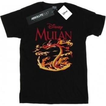 Disney Men's Mulan Mushu Dragon Fire XL White Tee