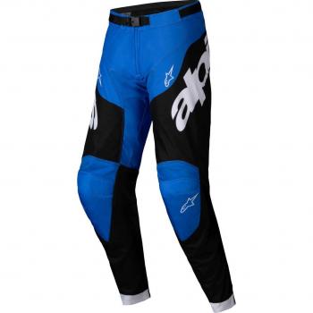 Motocross Crosshose Alpinestars Racer Veil in Schwarz-Blau, Größe 34 (Herren)