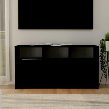 Mobile Porta TV in Truciolato Nero 102x37,5x52,5 cm