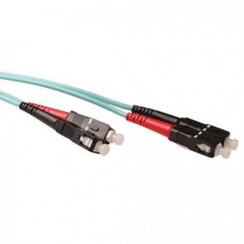 ACT 0.5m SC/SC 50/125 OM3 Fiber Patch Cable