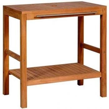 Waschtischunterschrank aus massivem Teak 74x45x75 cm