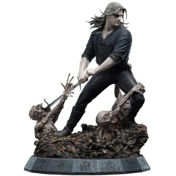 Estatua 1/4 de Geralt el Lobo Blanco 51 cm