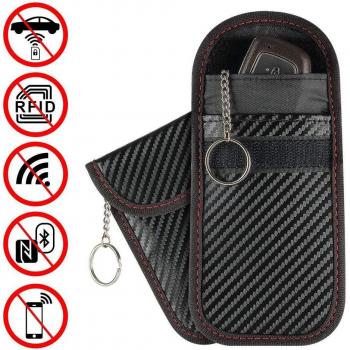 Pochette antivol Faraday pour clés de voiture, 1 pièce, blocage du signal RFID