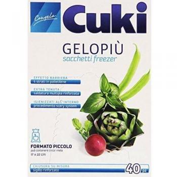 Cuki Gelopiu' Sacchetti Freezer 17 x 22 cm 40 pezzi