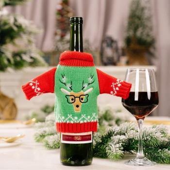 Bolsillo de Vino Invernal Décor
