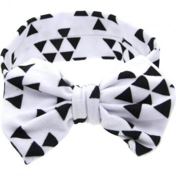 Bandeau bébé en coton avec nœud