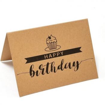 Cartes de fête en papier Kraft, lot de 10 pièces, 4x6 pouces