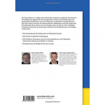 Erwin Riedel Allgemeine Und Anorganische Chemie (De Gruyter Studium)