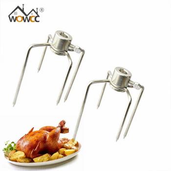 Iron BBQ Rotisserie Forks Set