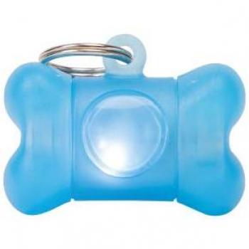 Kotbeutelspender mit LED Licht United Pets Bon Ton Hund Blau