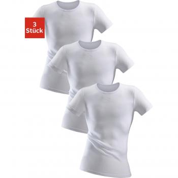 Clipper 3‑er Pack Unterziehshirt – klassisches T-Shirt in feinem Rippdesign