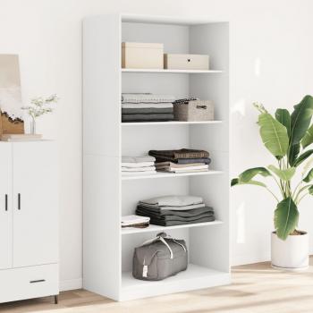 Garde‑robe 100 × 50 × 200 cm Bois d’ingénierie – Blanc