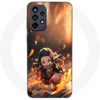 Couvercle Maniacase Samsung Galaxy A52s 5G – Nezuko 3D Anime