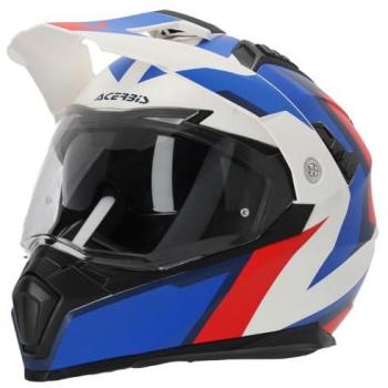 Acerbis Flip FS-606 2024 Casque de motocross Blanc Rouge Bleu taille : XS