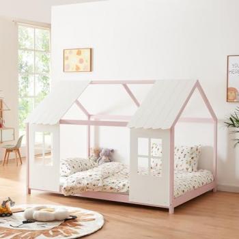 Cama Nido Tostedt 207x147 cm con Ventanas Pino