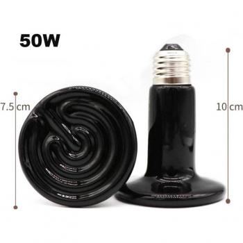 Wärmeleuchte für kleine Haustiere, Infrarot-Keramikheizung, 220V, 50W/75W/100W, geeignet für Schildkrötenaquarien