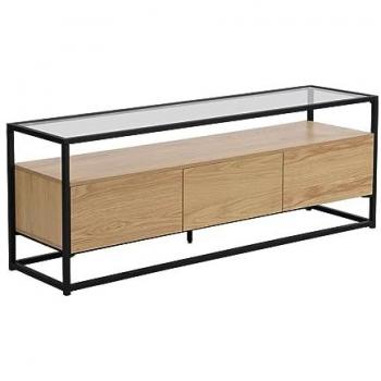 Mobile TV con 3 cassetti in MDF e metallo